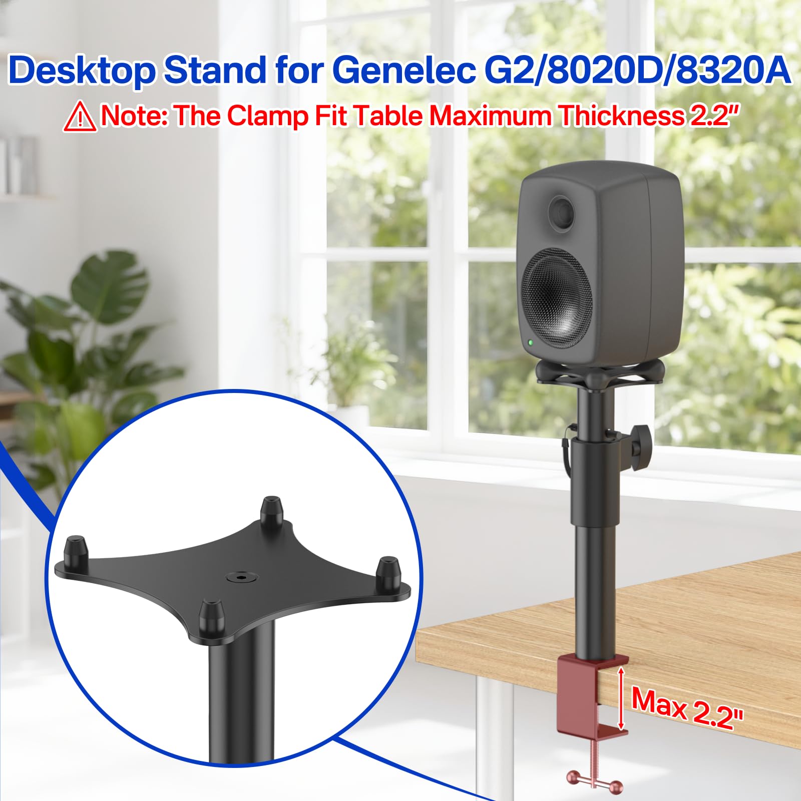 Amazon | Genelec G2/8020D/8320Aスタンド用高さ調節可能なクランプ